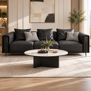 Caltrane Leather Sofa