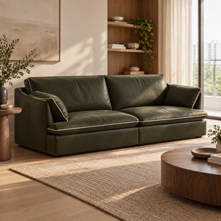 Quorina Leather Sofa