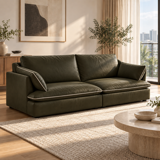 Quorina Leather Sofa