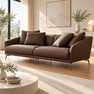 Elvinaire Leather Sofa