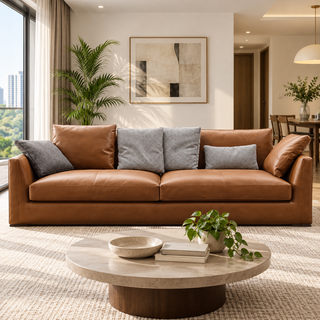 Bravino Leather Sofa