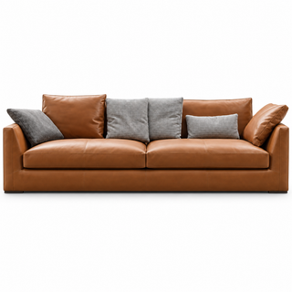 Bravino Leather Sofa