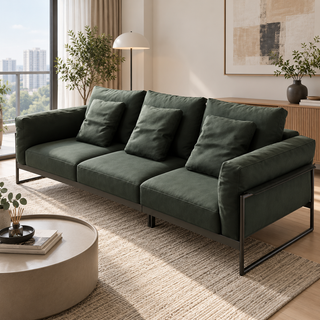 Cevella Leather Sofa