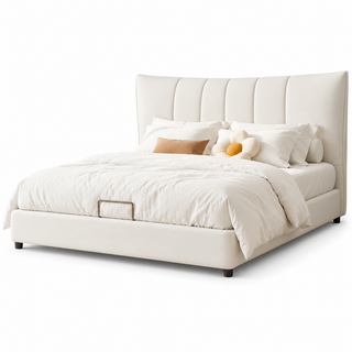 Brencora Genuine Leather Bed Frame
