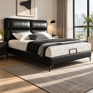 Elcanto Leather Bed Frame