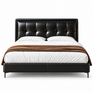 Fenvoro Genuine Leather Bed Frame