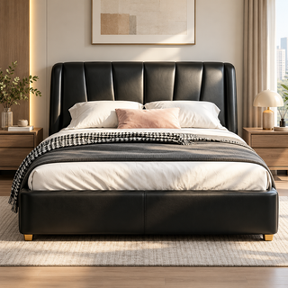 Veyrissa Leather Bed Frame