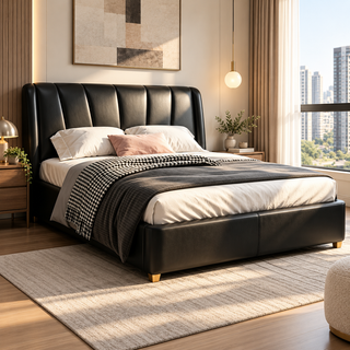 Veyrissa Leather Bed Frame