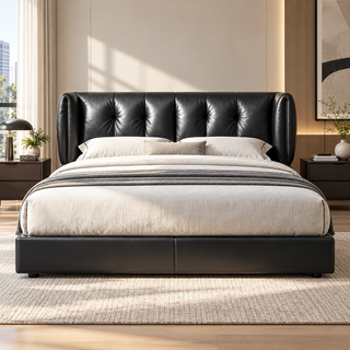 Arvelloa Leather Bed Frame