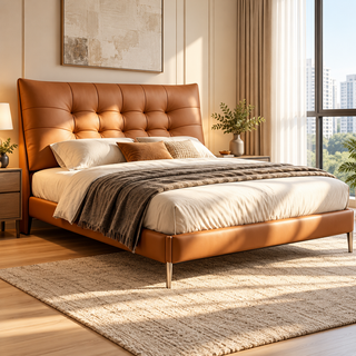 Ferlisse Leather Bed Frame