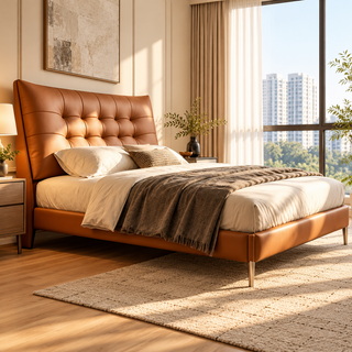 Ferlisse Leather Bed Frame