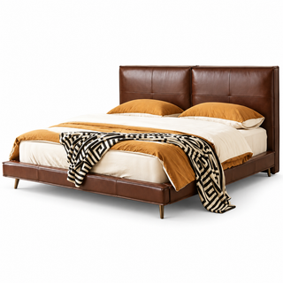 Cevrino Leather Bed Frame