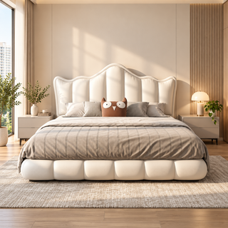 Tavrenzo Leather Bed Frame