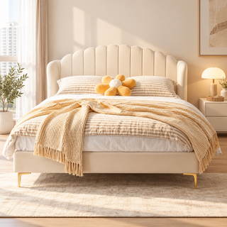 Auvrena Leather Bed Frame