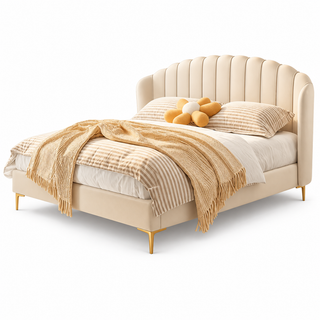 Auvrena Leather Bed Frame