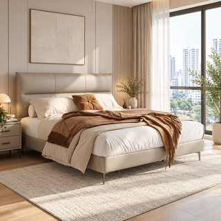 Cormaris Leather Bed Frame