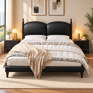 Naverra Leather Bed Frame