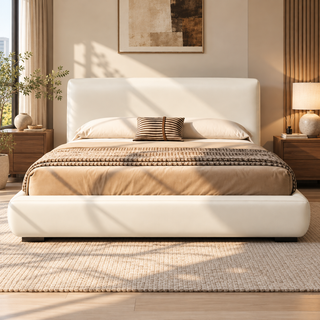Lenvessa Faux Leather Bed Frame