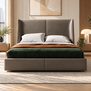 Alvendra Faux Leather Bed Frame