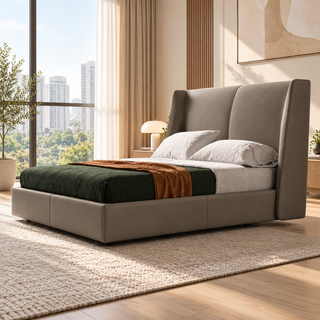 Alvendra Faux Leather Bed Frame