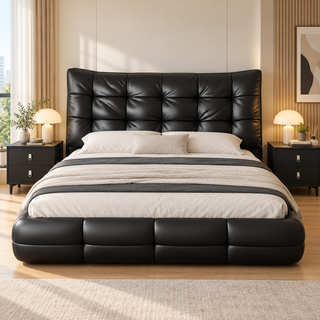 Cormellea Leather Bed Frame