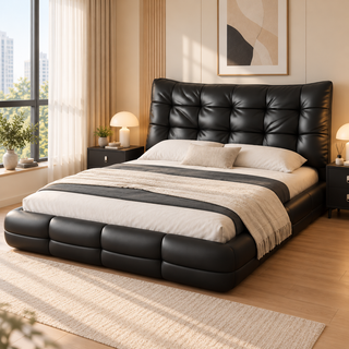 Cormellea Leather Bed Frame