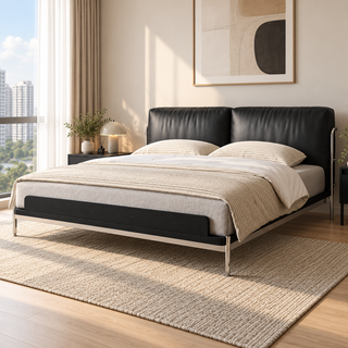 Darvessa Leather Bed Frame