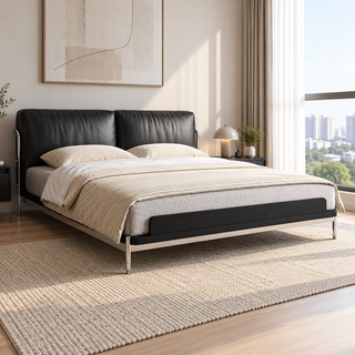 Darvessa Leather Bed Frame