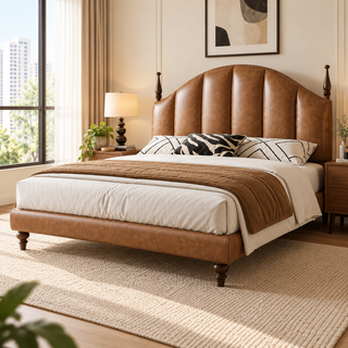 Ferlando Leather Bed Frame