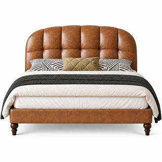 Kervina Leather Bed Frame
