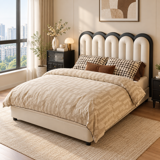 Almessa Leather Bed Frame