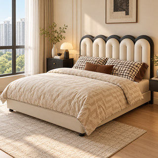 Almessa Leather Bed Frame