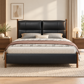 Kalmira Leather Bed Frame