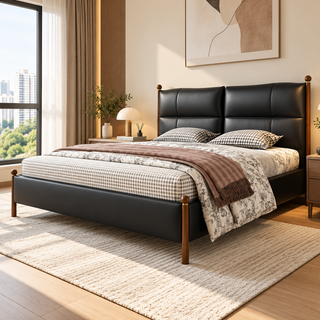 Kalmira Leather Bed Frame