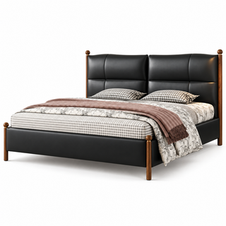 Kalmira Leather Bed Frame