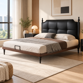 Brivora Leather Bed Frame