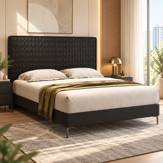 Darvino Leather Bed Frame