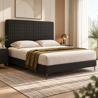 Darvino Leather Bed Frame