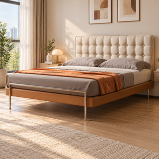 Ferlino Faux Leather Bed Frame