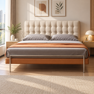 Ferlino Faux Leather Bed Frame