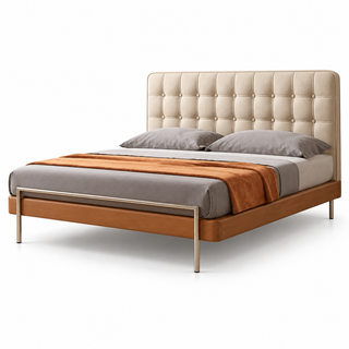Ferlino Faux Leather Bed Frame