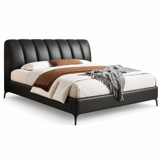 Mavento Leather Bed Frame