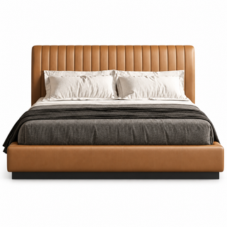 Cormina Leather Bed Frame