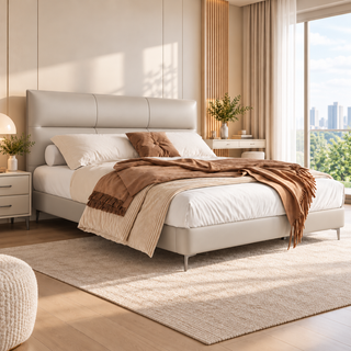 Darvella Leather Bed Frame