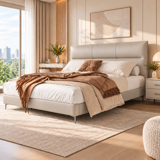 Darvella Leather Bed Frame