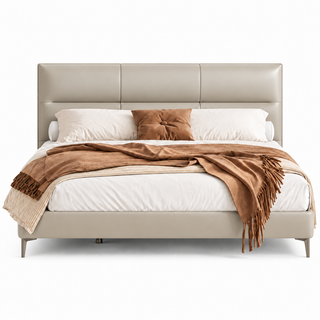 Darvella Leather Bed Frame