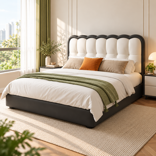 Veyrina Leather Bed Frame