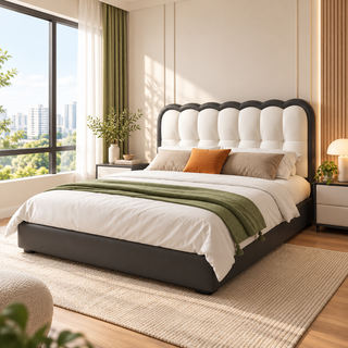 Veyrina Leather Bed Frame