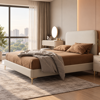 Brivian Leather Bed Frame
