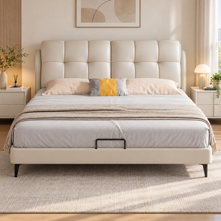 Cormel Leather Bed Frame